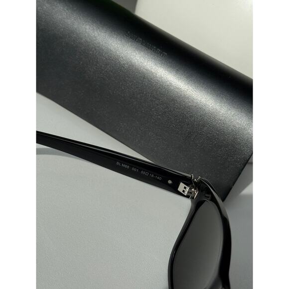 NEW Saint Laurent SL M68 Sunglasses in Black Silver Unisex main image 4